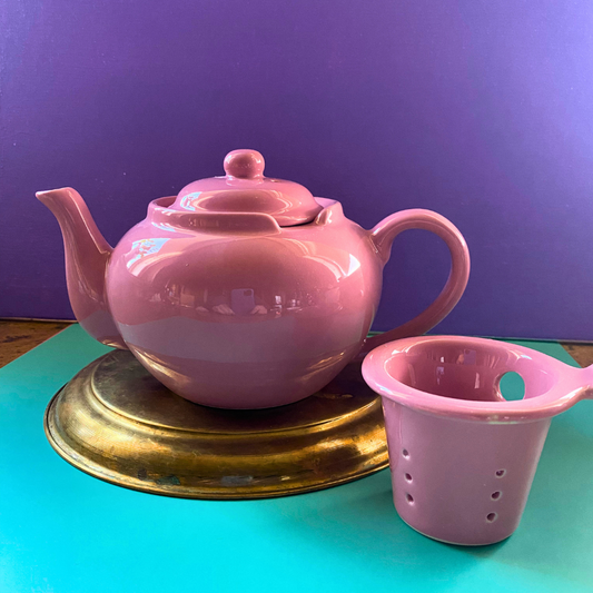 3 CUP CERAMIC TEAPOT with INFUSER - SUNSET ROSE